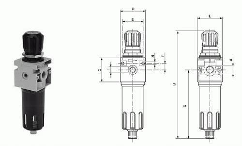 Редуктор с фильтром - Редуктор - фильтр арт. 3151/3
